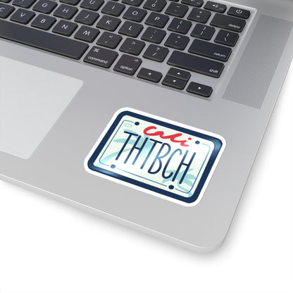 Cali Plate - Kiss Cut Stickers - Transparent or White